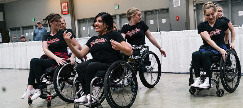 Women's wheelchair baasketball at the abilities expo